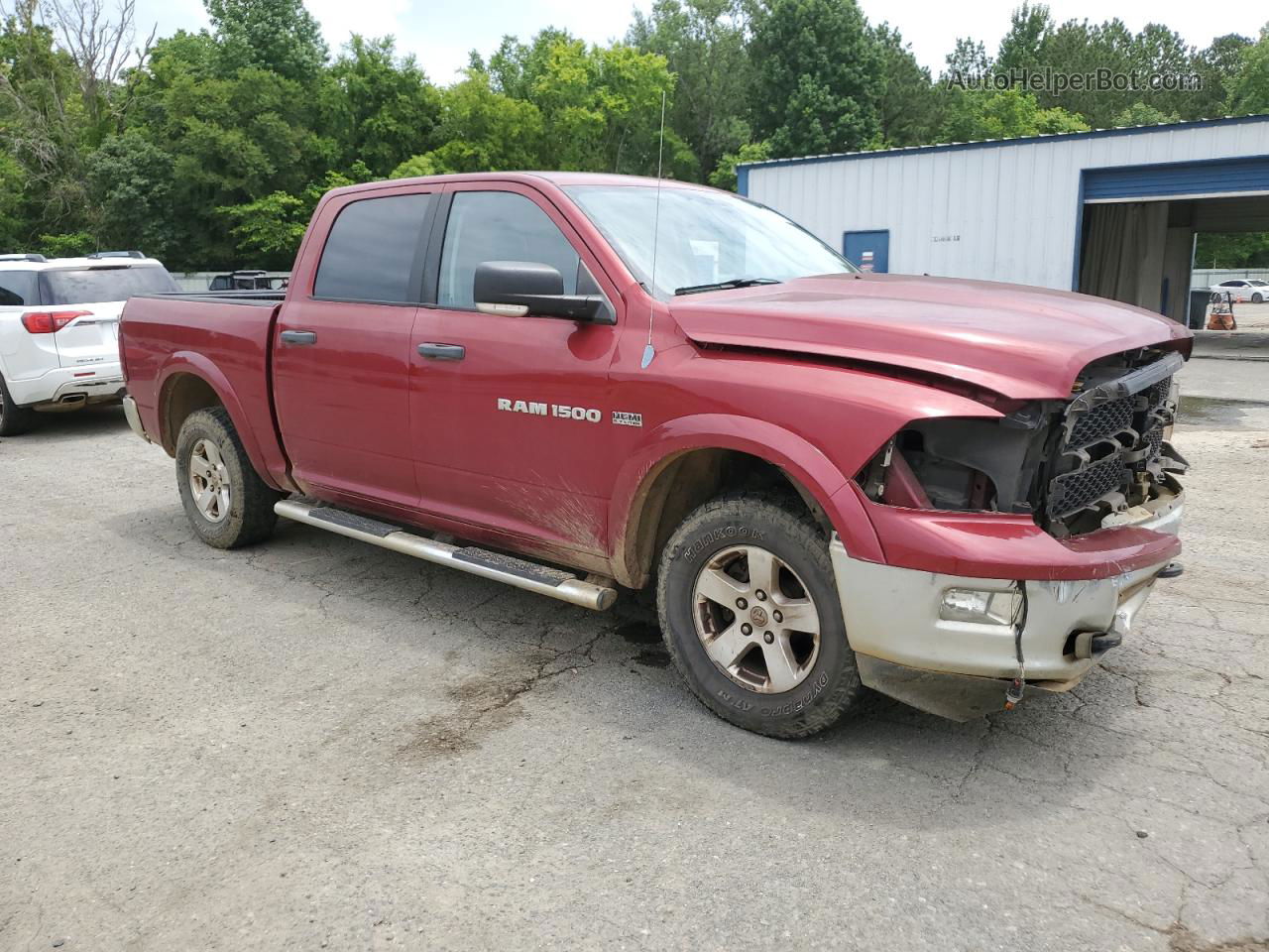 2012 Dodge Ram 1500 Slt Maroon vin: 1C6RD7LT2CS308586