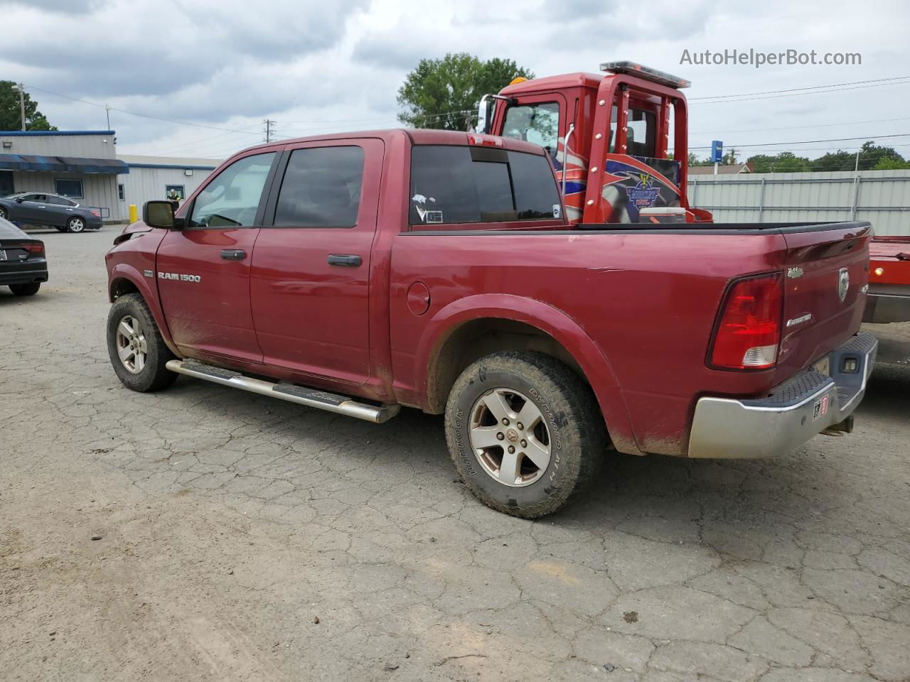 2012 Dodge Ram 1500 Slt Темно-бордовый vin: 1C6RD7LT2CS308586