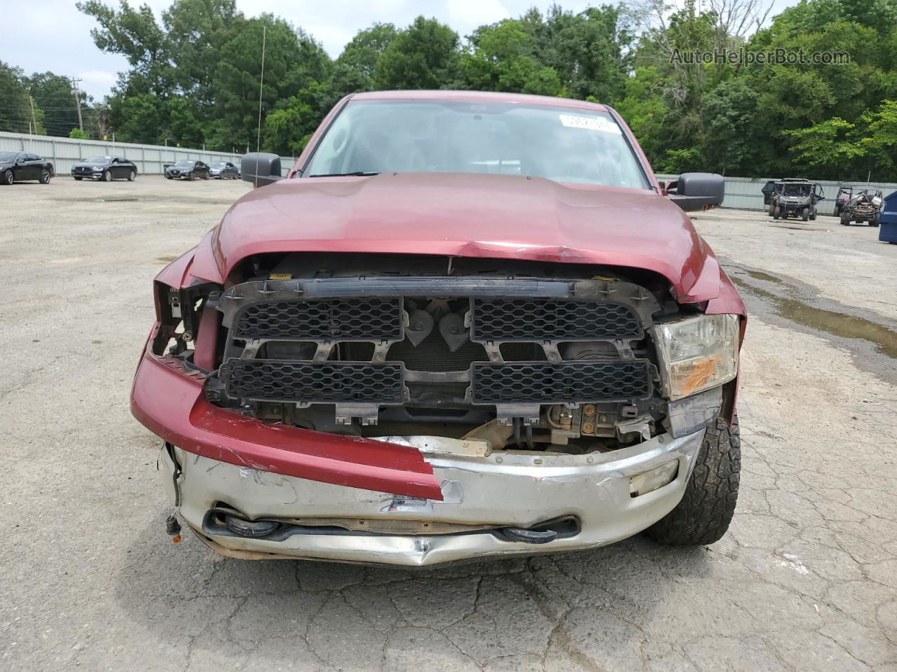 2012 Dodge Ram 1500 Slt Maroon vin: 1C6RD7LT2CS308586