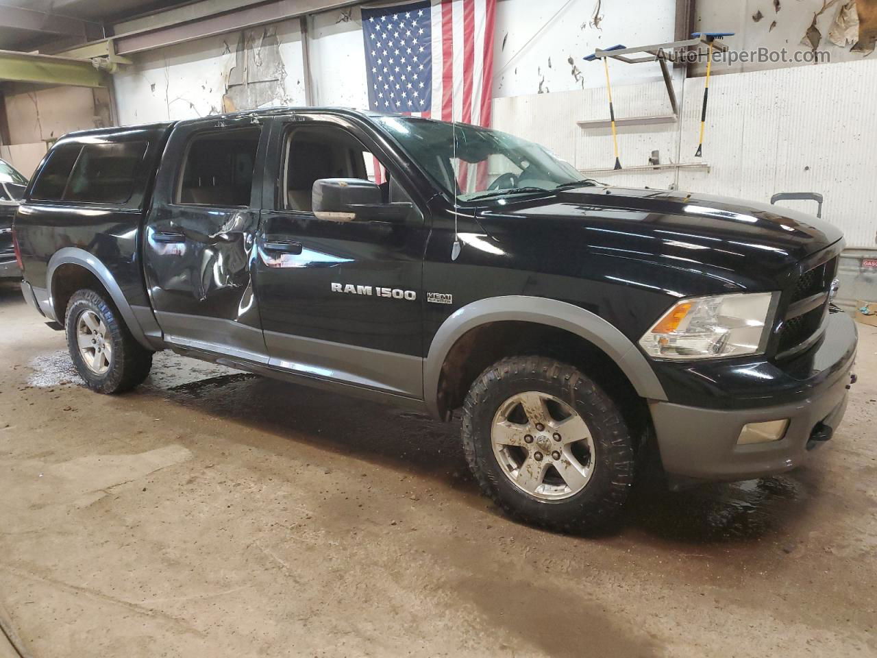 2012 Dodge Ram 1500 Slt Black vin: 1C6RD7LT3CS305258