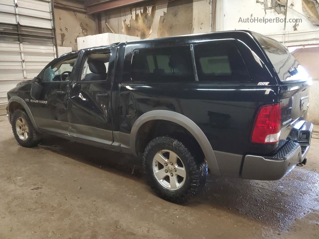 2012 Dodge Ram 1500 Slt Black vin: 1C6RD7LT3CS305258