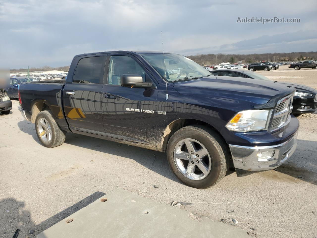 2012 Dodge Ram 1500 Slt Blue vin: 1C6RD7LT4CS162353