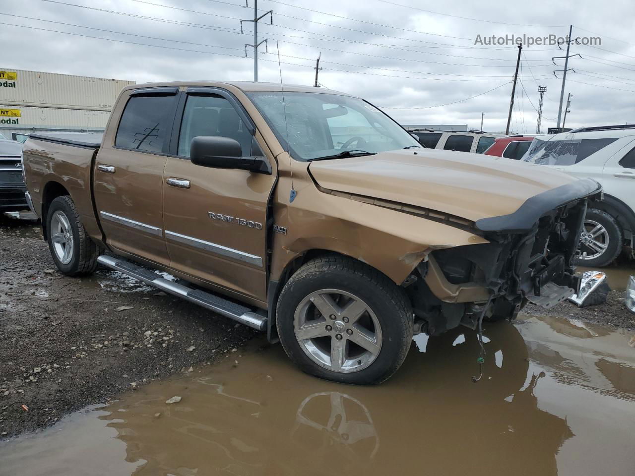 2012 Dodge Ram 1500 Slt Tan vin: 1C6RD7LT4CS172073