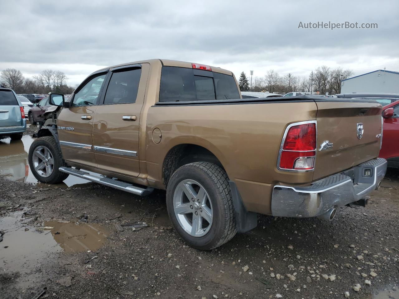 2012 Dodge Ram 1500 Slt Tan vin: 1C6RD7LT4CS172073