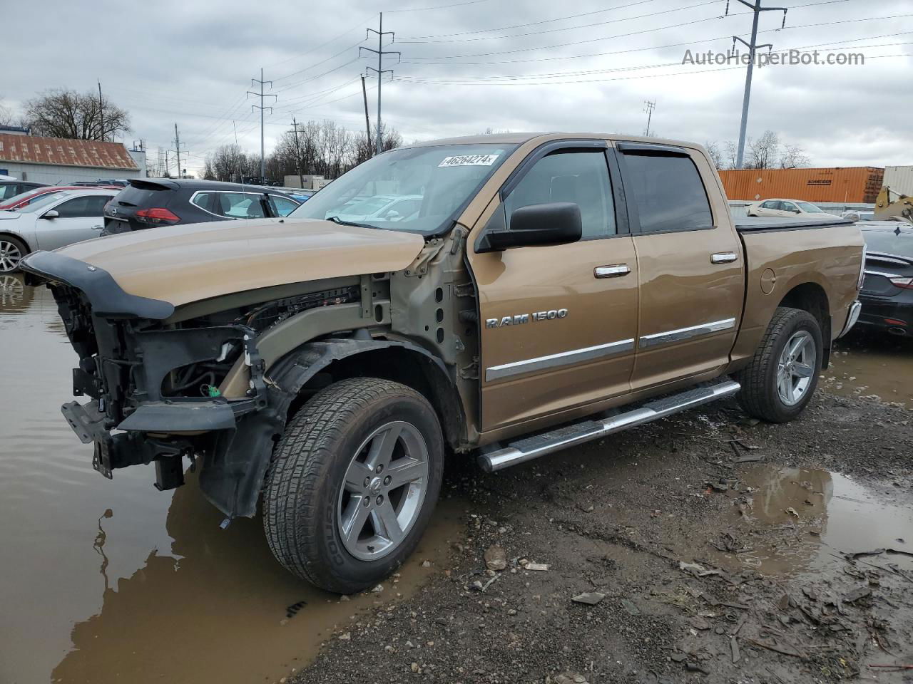 2012 Dodge Ram 1500 Slt Tan vin: 1C6RD7LT4CS172073