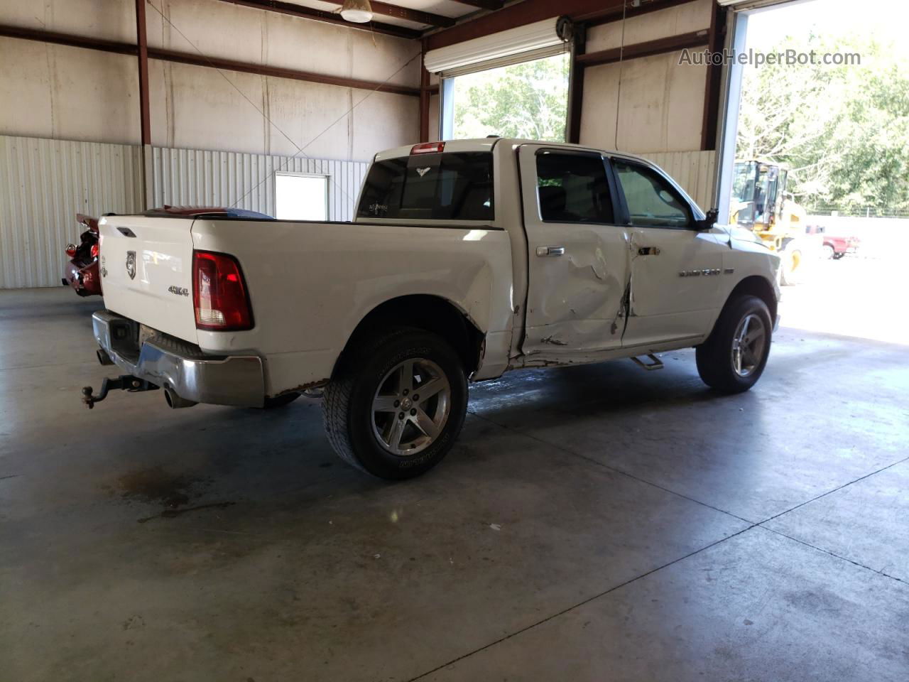 2012 Dodge Ram 1500 Slt White vin: 1C6RD7LT6CS240731