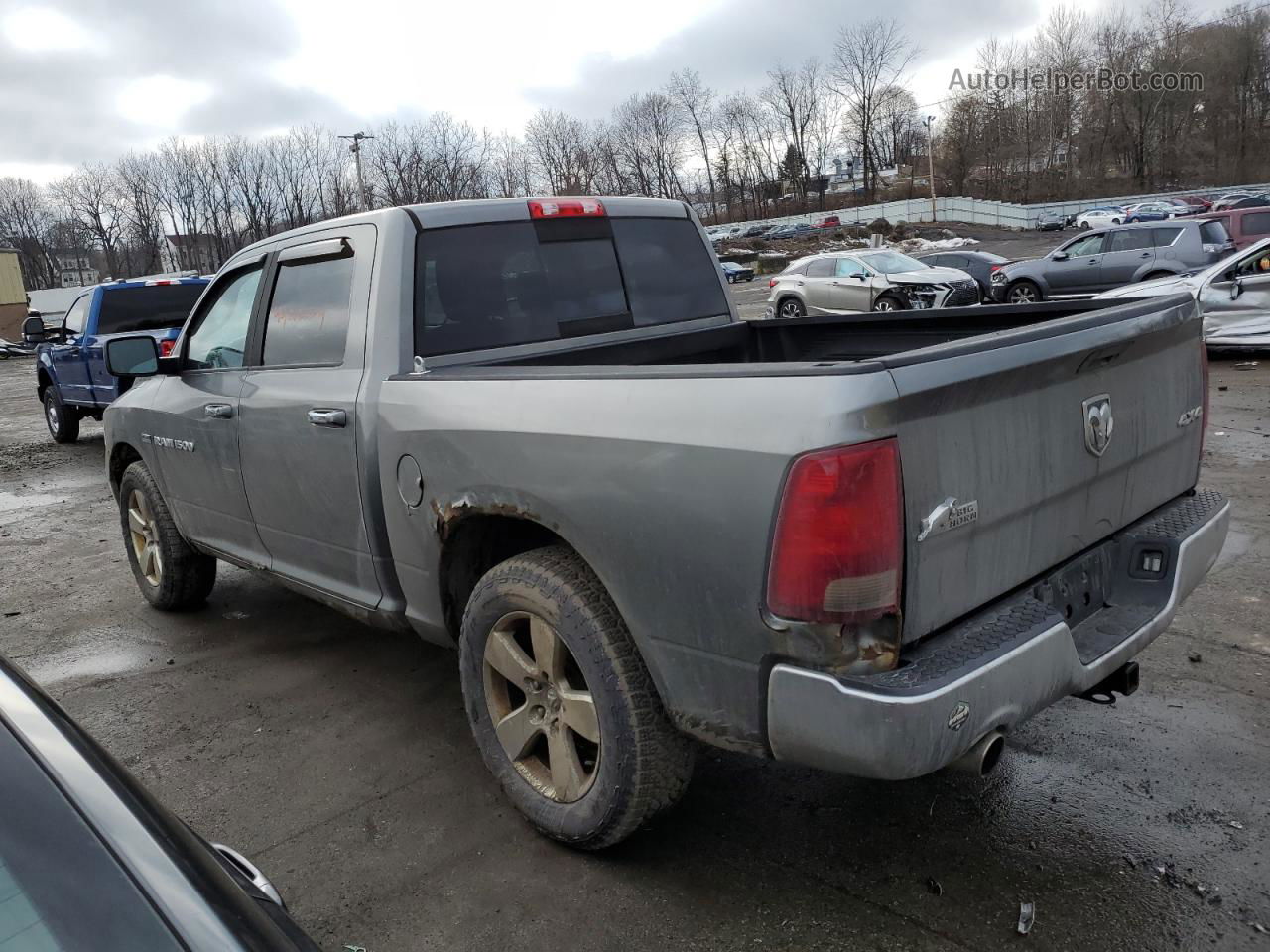 2012 Dodge Ram 1500 Slt Gray vin: 1C6RD7LT7CS161584