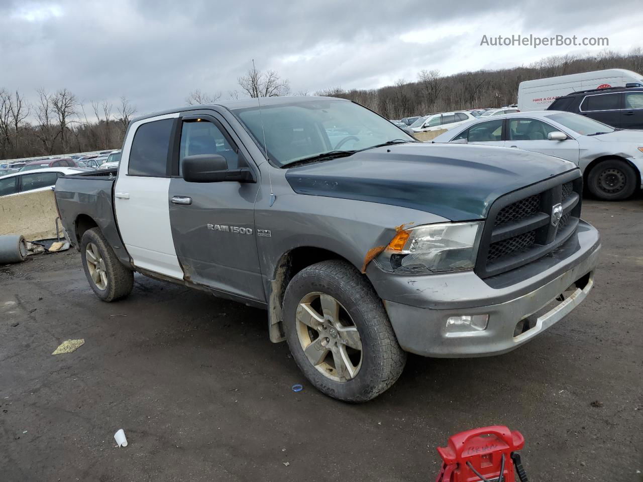 2012 Dodge Ram 1500 Slt Gray vin: 1C6RD7LT7CS161584