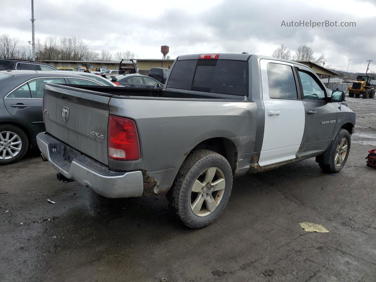 2012 Dodge Ram 1500 Slt Серый vin: 1C6RD7LT7CS161584