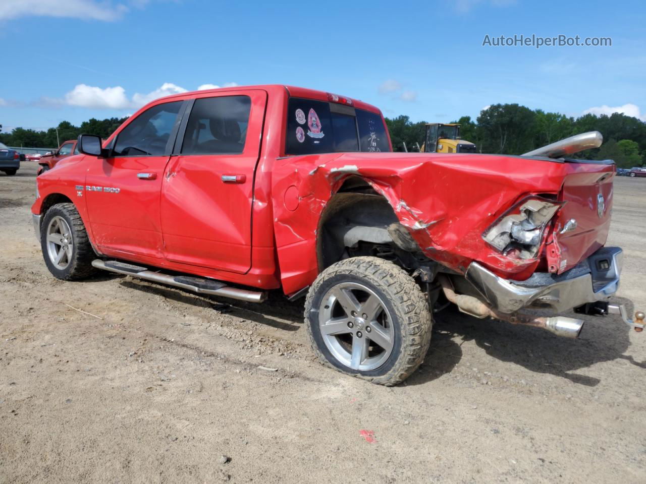 2012 Dodge Ram 1500 Slt Red vin: 1C6RD7LT7CS241953