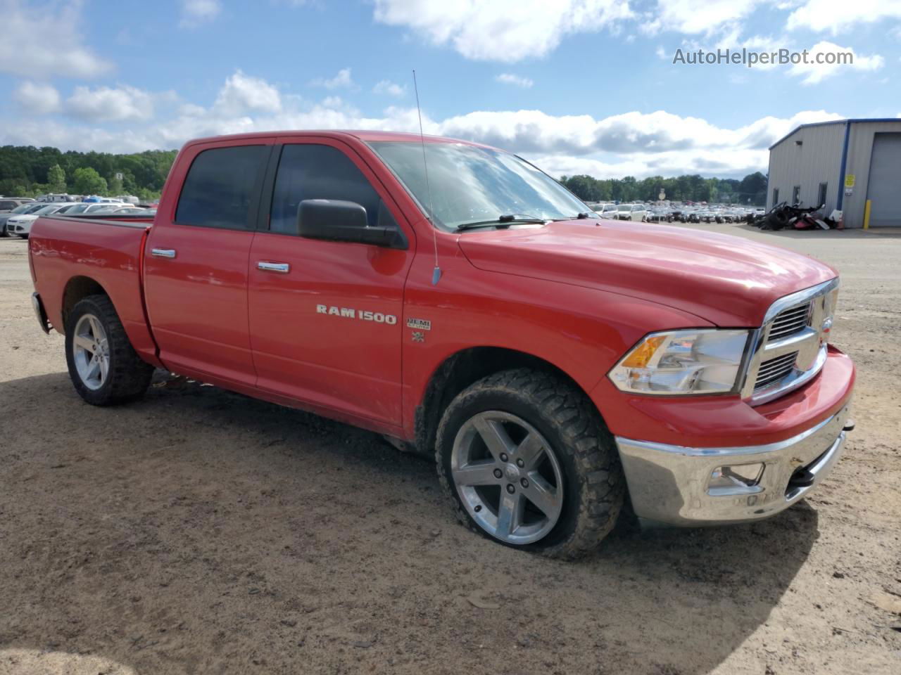 2012 Dodge Ram 1500 Slt Red vin: 1C6RD7LT7CS241953