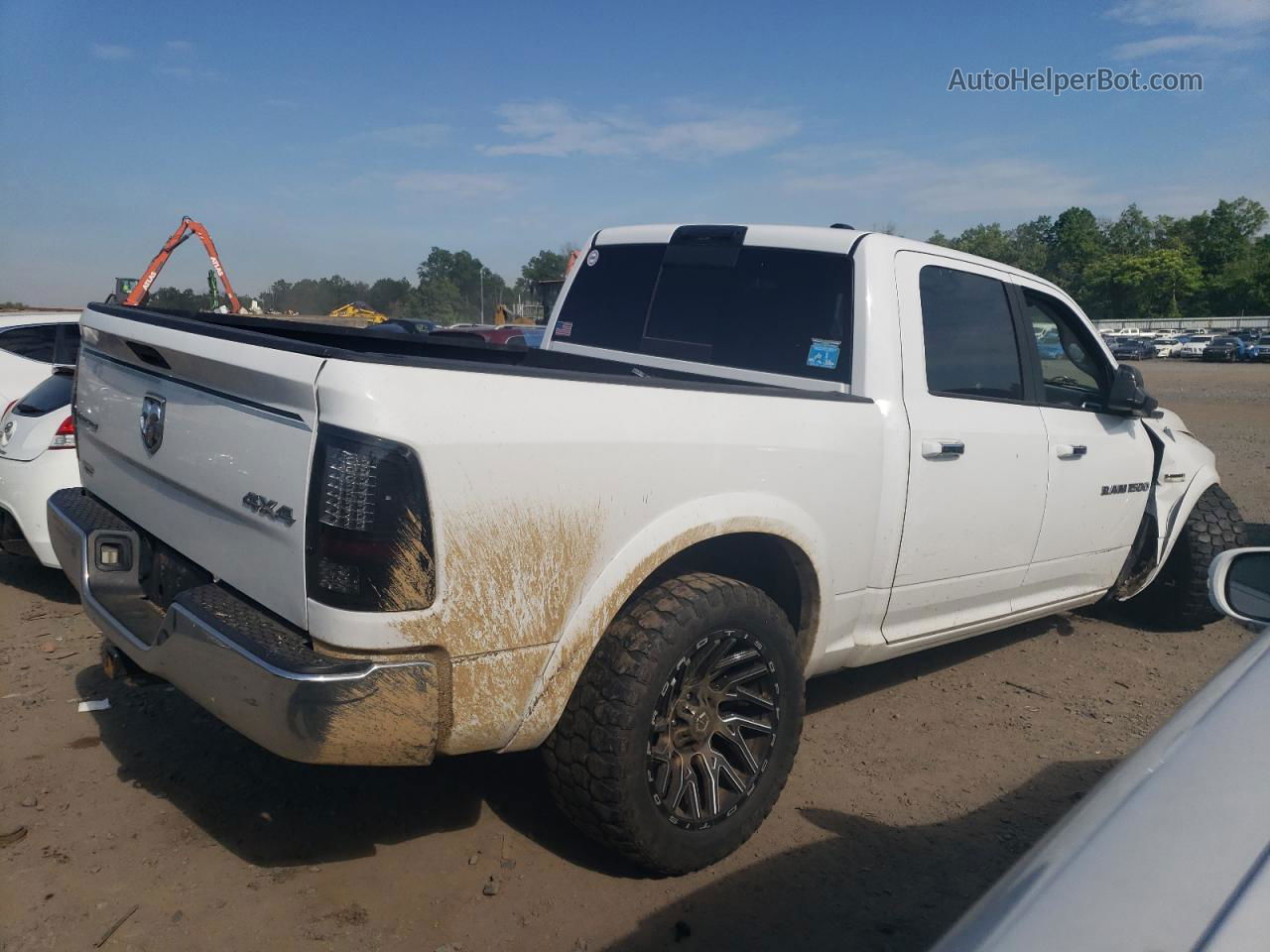 2012 Dodge Ram 1500 Slt White vin: 1C6RD7LT8CS216883