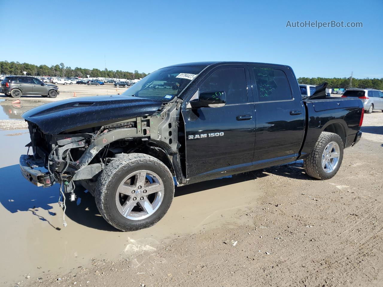 2012 Dodge Ram 1500 Sport Black vin: 1C6RD7MT3CS149978