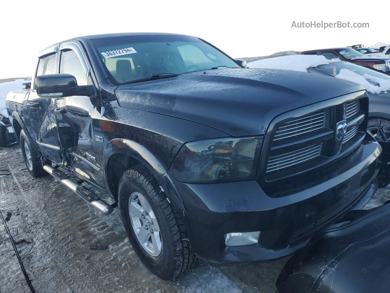 2012 Dodge Ram 1500 Sport Черный vin: 1C6RD7MT5CS334887