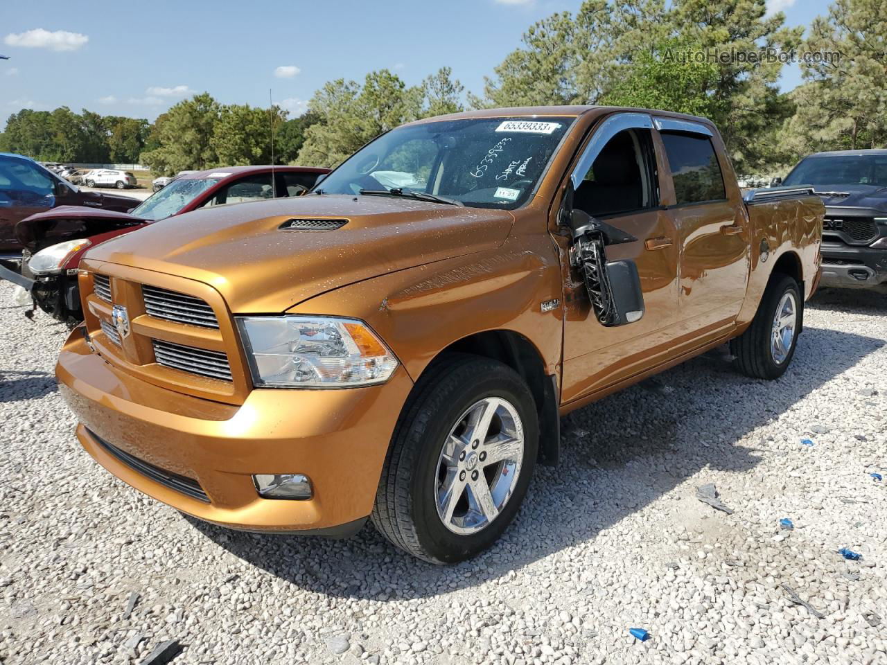 2012 Dodge Ram 1500 Sport Оранжевый vin: 1C6RD7MT8CS329425