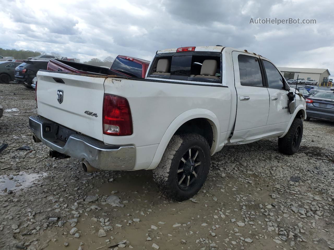 2012 Dodge Ram 1500 Laramie White vin: 1C6RD7NT1CS123782