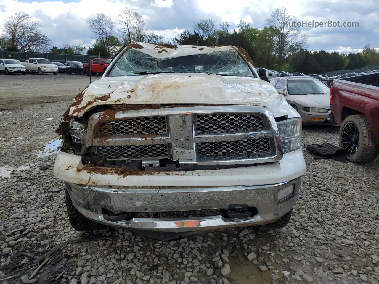 2012 Dodge Ram 1500 Laramie White vin: 1C6RD7NT1CS123782