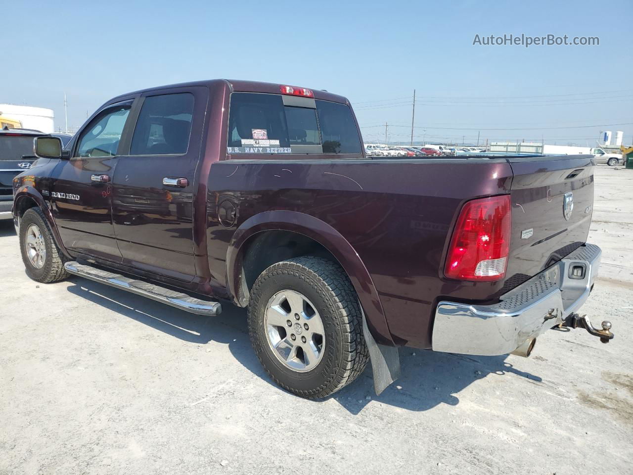 2012 Dodge Ram 1500 Laramie Burgundy vin: 1C6RD7NT9CS247329