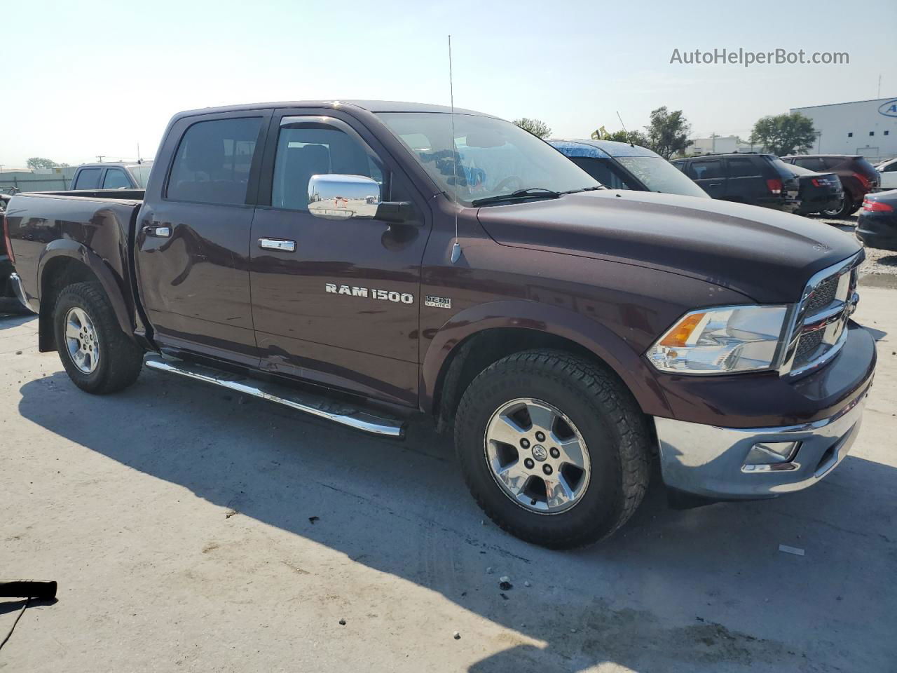 2012 Dodge Ram 1500 Laramie Burgundy vin: 1C6RD7NT9CS247329