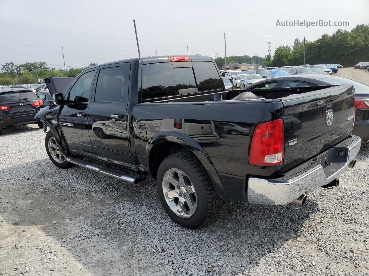 2012 Dodge Ram 1500 Laramie Black vin: 1C6RD7NTXCS115437