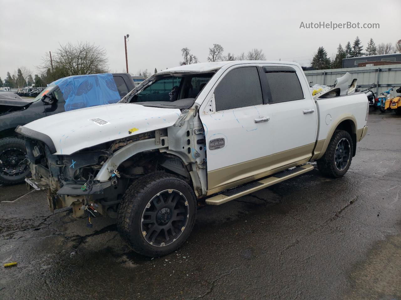 2012 Dodge Ram 1500 Longhorn White vin: 1C6RD7PT7CS104926