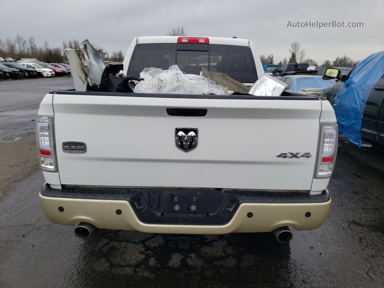 2012 Dodge Ram 1500 Longhorn White vin: 1C6RD7PT7CS104926