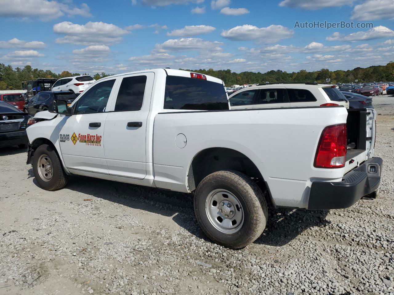 2022 Ram 1500 Classic Tradesman White vin: 1C6RR6FG0NS186016