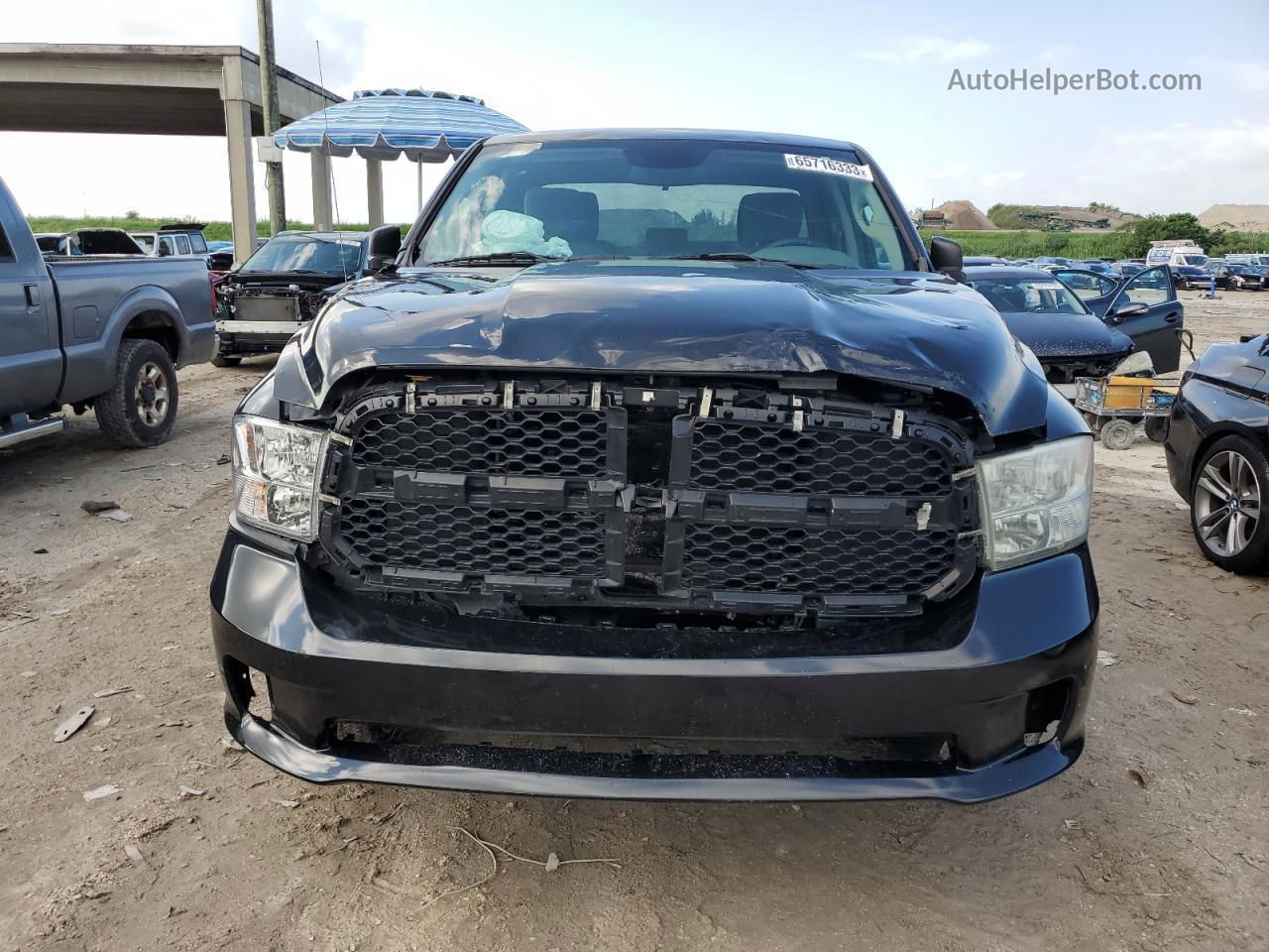 2019 Ram 1500 Classic Tradesman Черный vin: 1C6RR6FG1KS574108