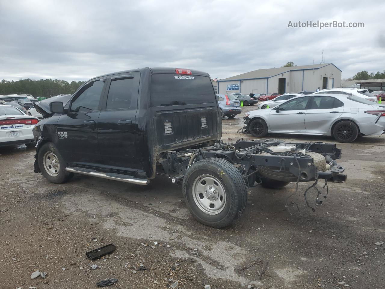 2019 Ram 1500 Classic Tradesman Черный vin: 1C6RR6FG1KS610122