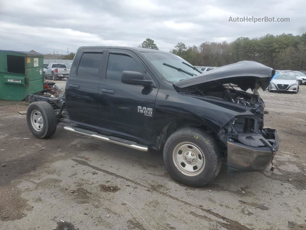 2019 Ram 1500 Classic Tradesman Черный vin: 1C6RR6FG1KS610122