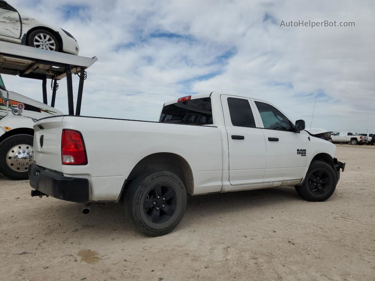 2022 Ram 1500 Classic Tradesman White vin: 1C6RR6FG3NS154600