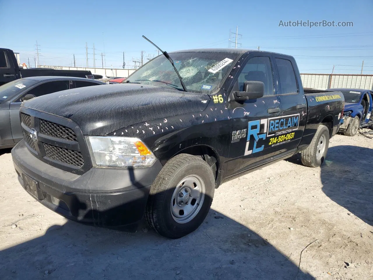 2019 Ram 1500 Classic Tradesman Black vin: 1C6RR6FG7KS685827