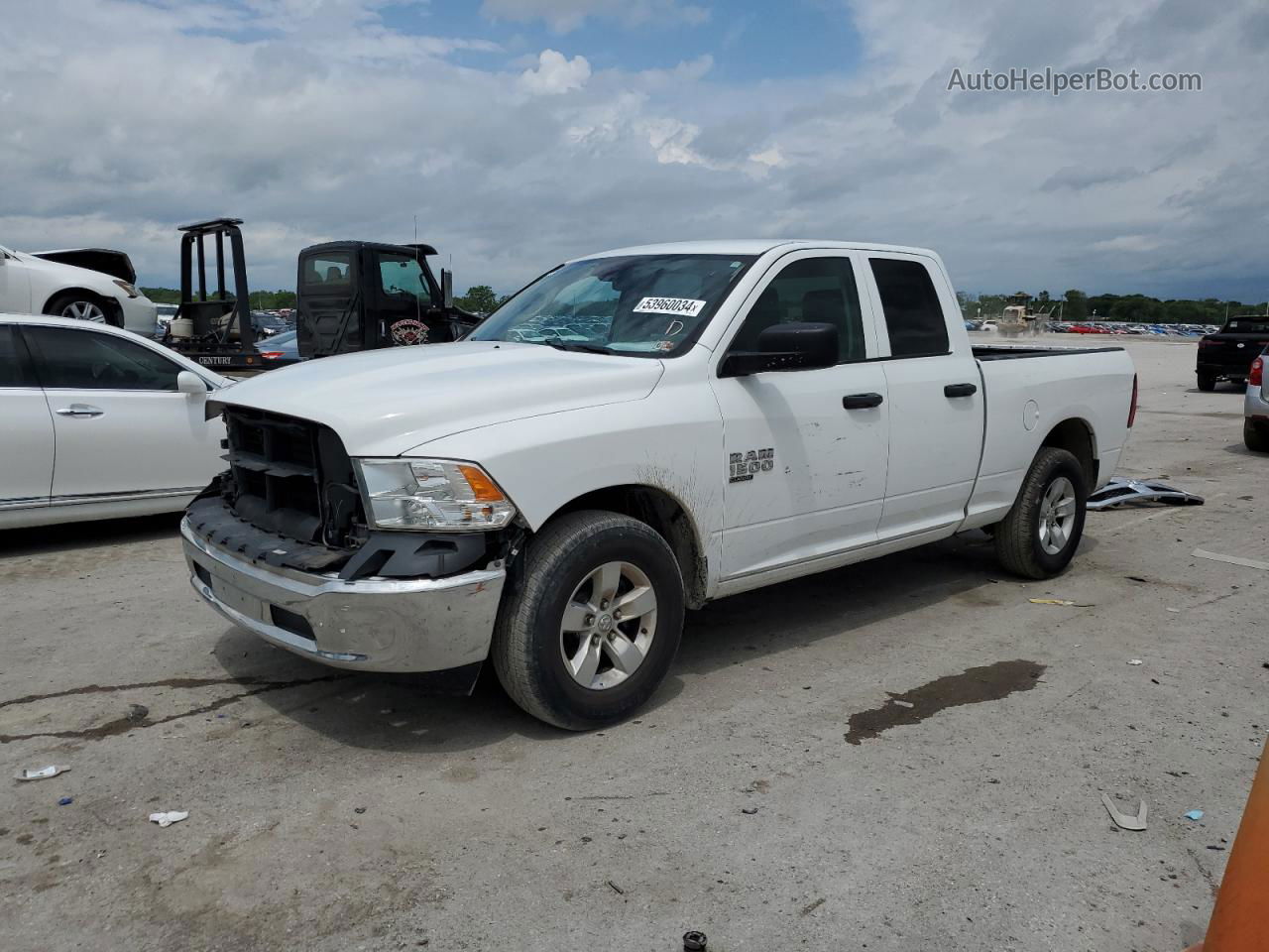 2020 Ram 1500 Classic Tradesman White vin: 1C6RR6FG8LS121654