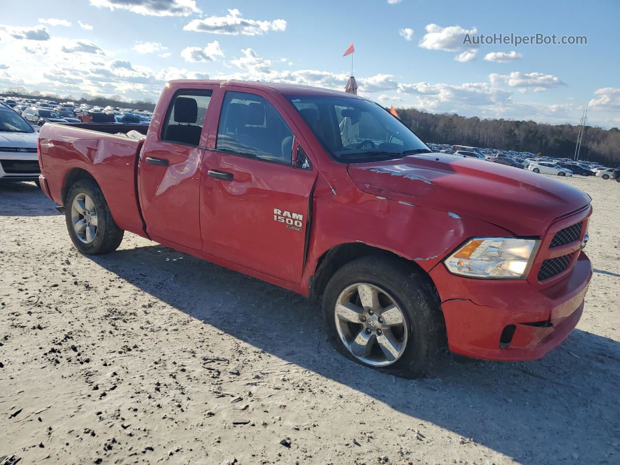 2019 Ram 1500 Classic Tradesman Красный vin: 1C6RR6FG9KS712414