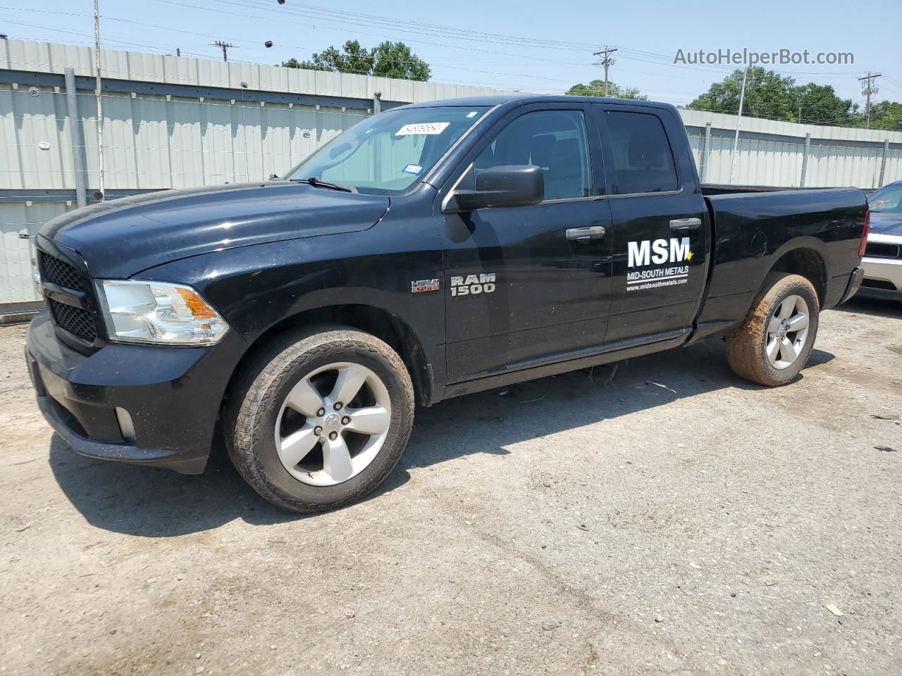 2014 Ram 1500 St Черный vin: 1C6RR6FT2ES457736