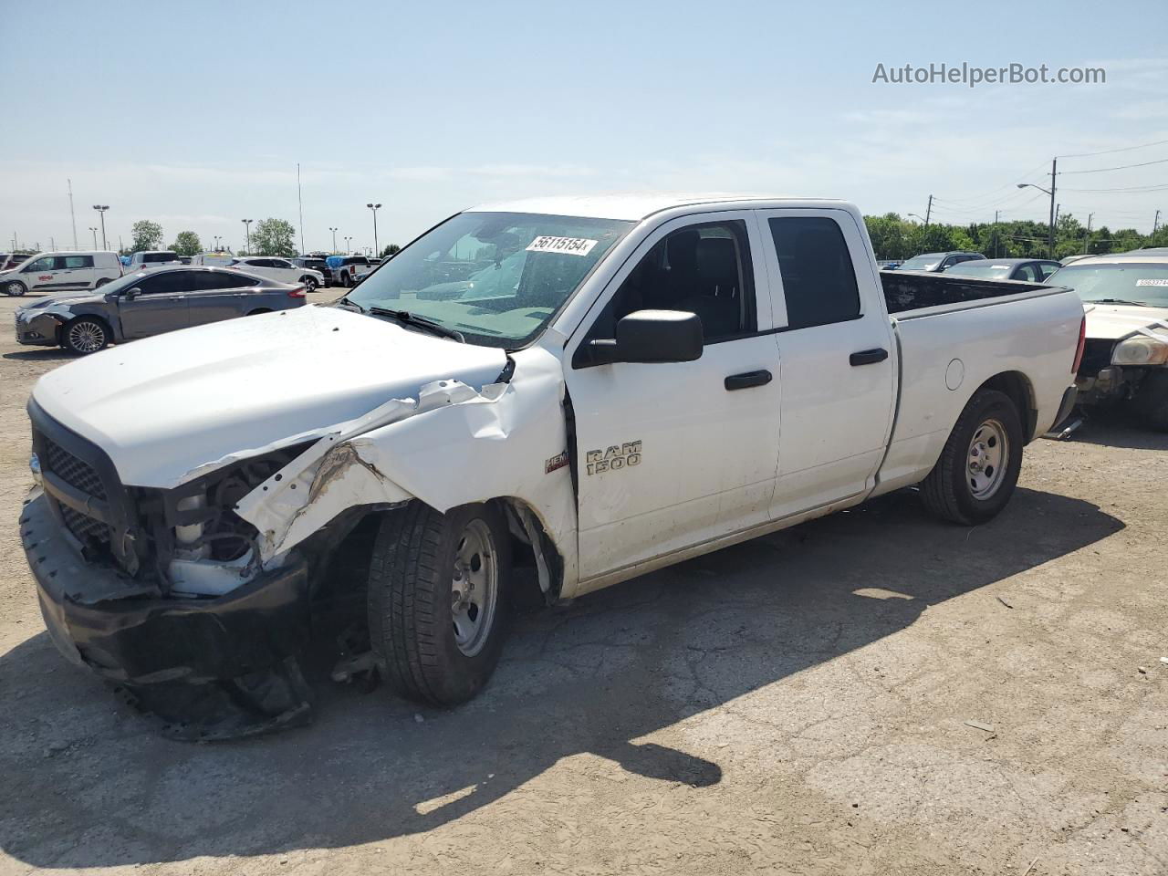 2015 Ram 1500 St White vin: 1C6RR6FT3FS676125