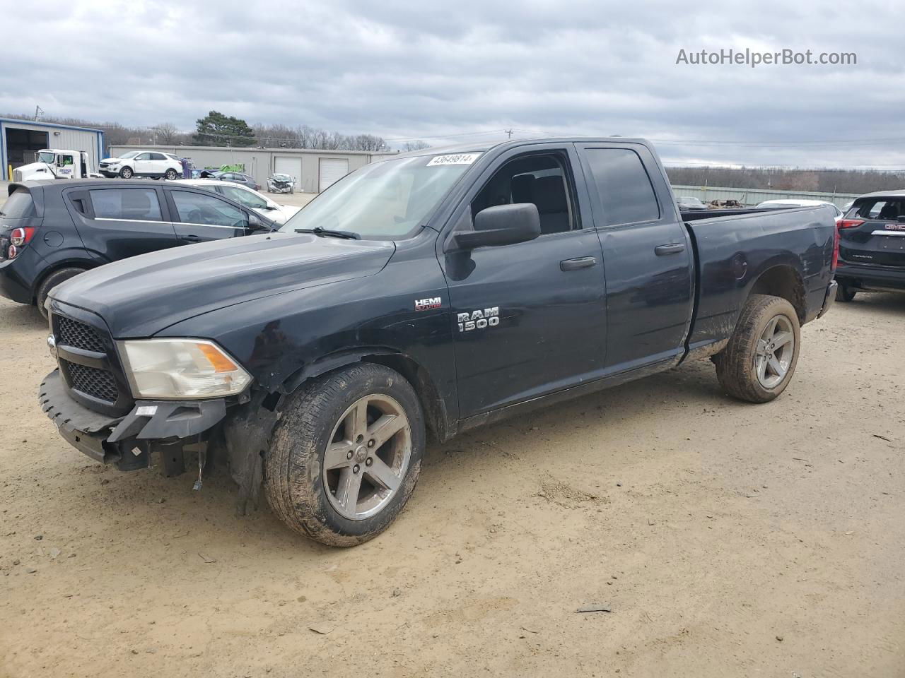 2014 Ram 1500 St Черный vin: 1C6RR6FT4ES211240