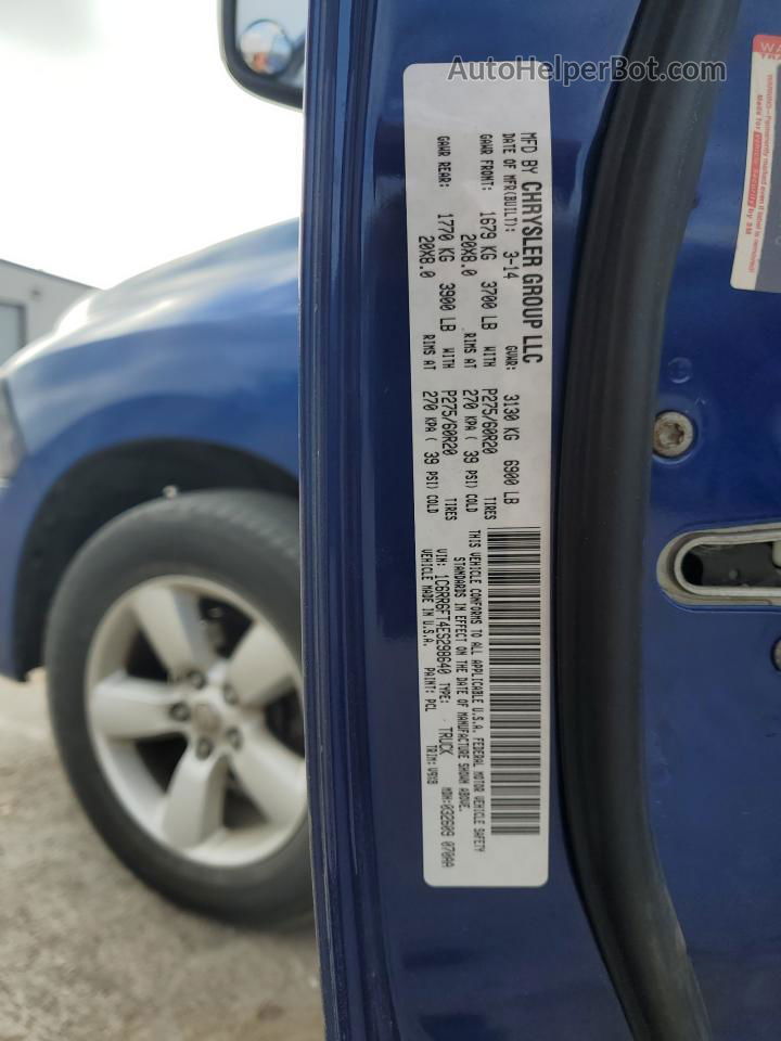 2014 Ram 1500 St Blue vin: 1C6RR6FT4ES298640