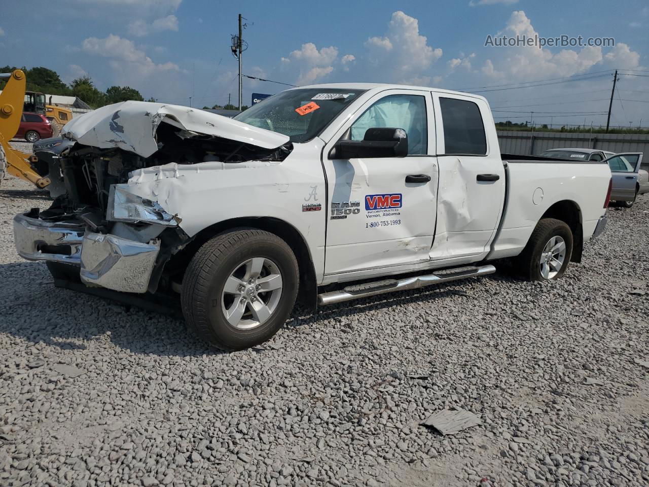 2022 Ram 1500 Classic Tradesman White vin: 1C6RR6FT5NS154238