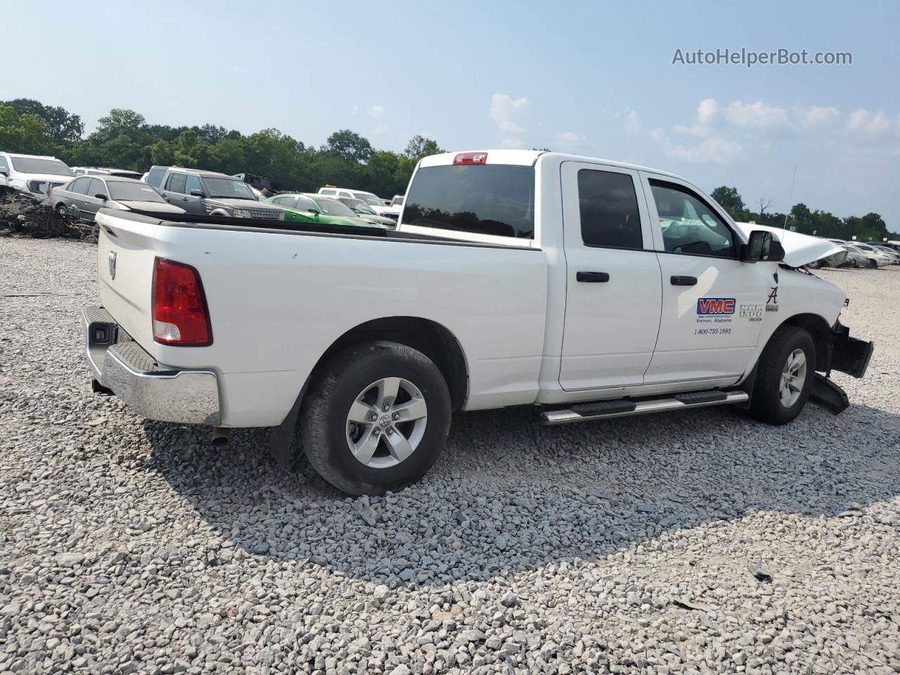 2022 Ram 1500 Classic Tradesman White vin: 1C6RR6FT5NS154238