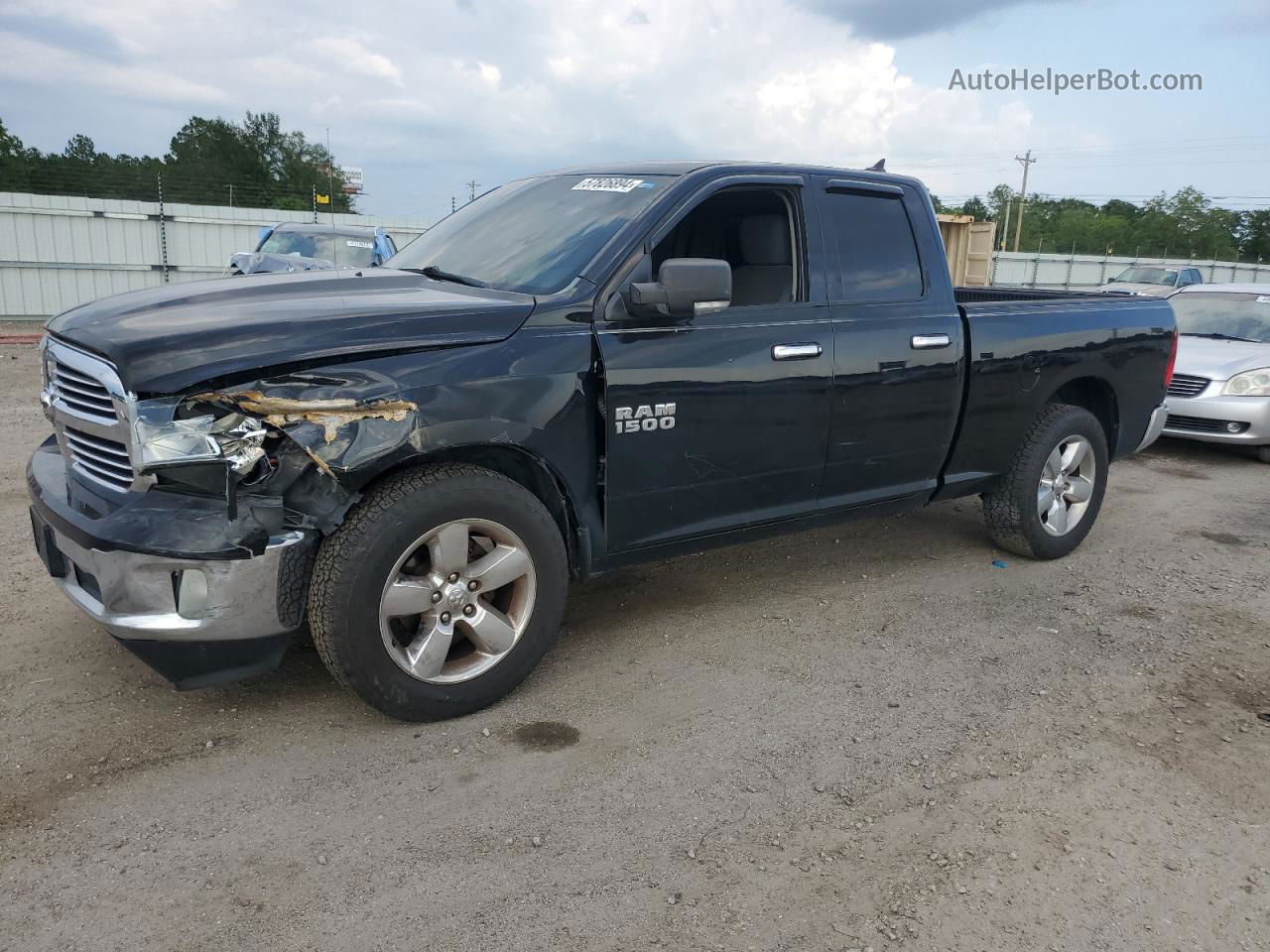 2014 Ram 1500 Slt Black vin: 1C6RR6GG1ES259330