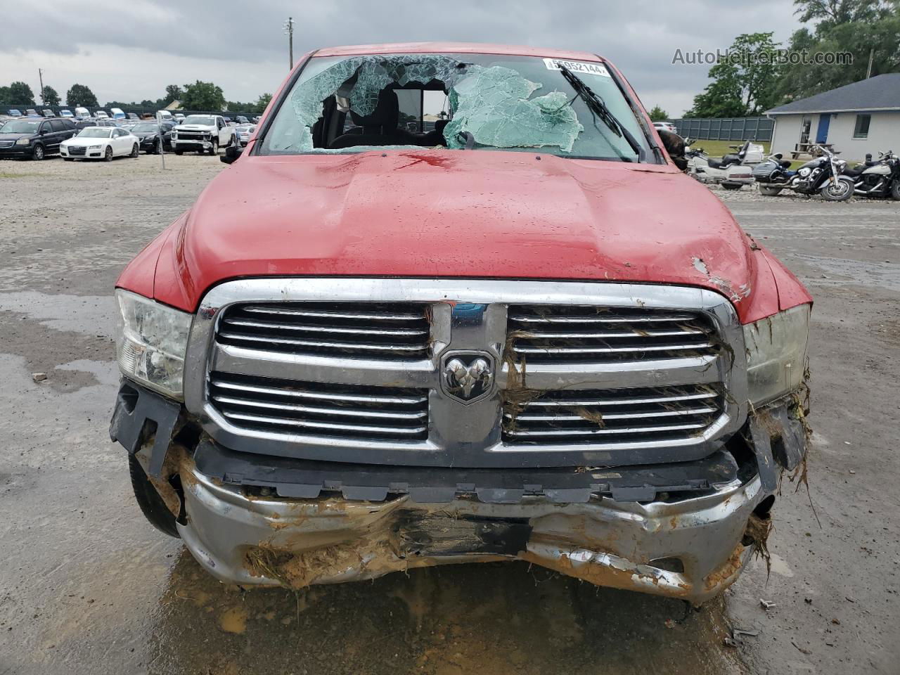 2014 Ram 1500 Slt Red vin: 1C6RR6GG4ES457058