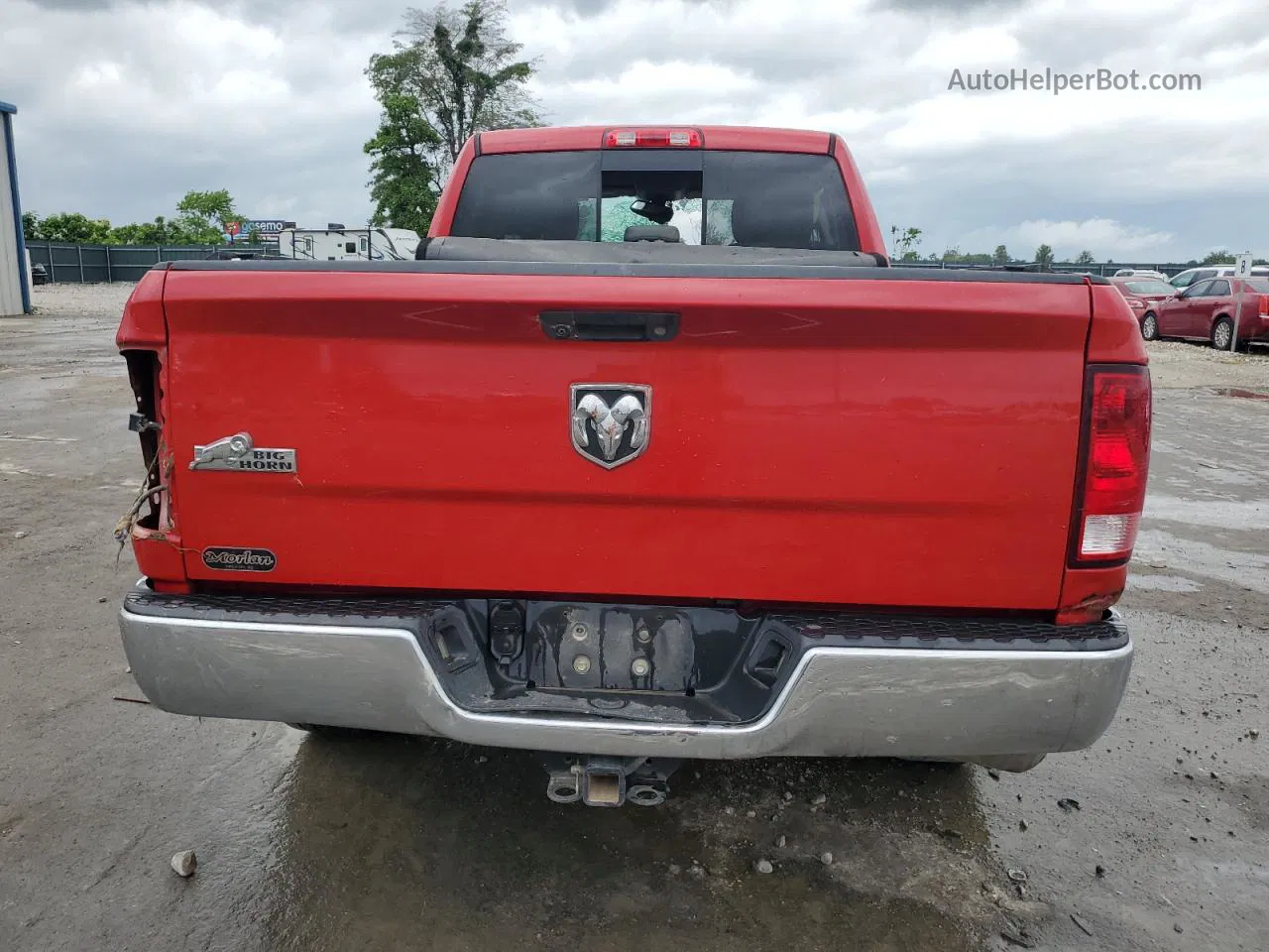 2014 Ram 1500 Slt Красный vin: 1C6RR6GG4ES457058