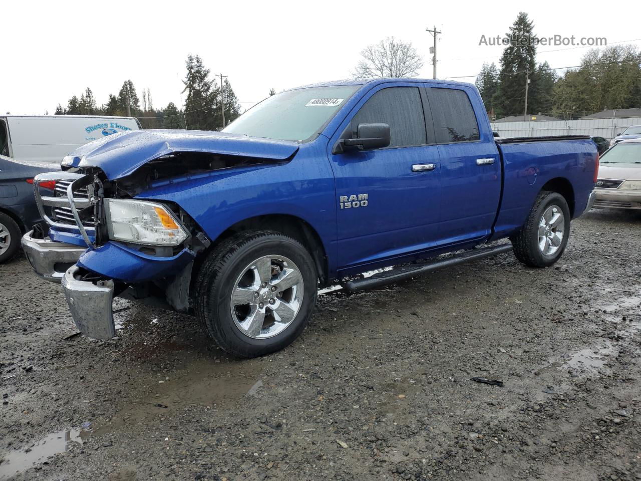 2015 Ram 1500 Slt Blue vin: 1C6RR6GG7FS553395