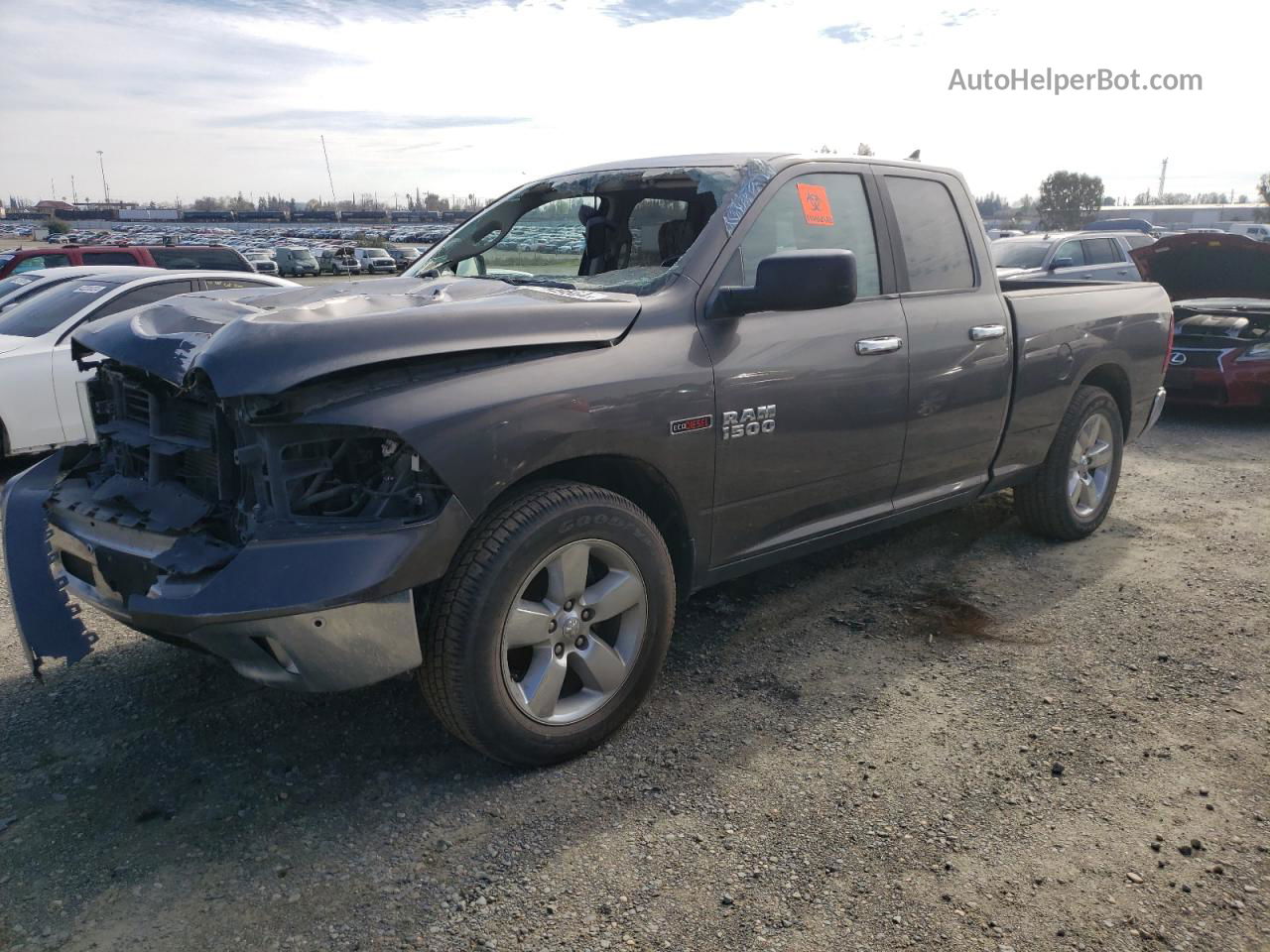 2015 Ram 1500 Slt Gray vin: 1C6RR6GM0FS581500