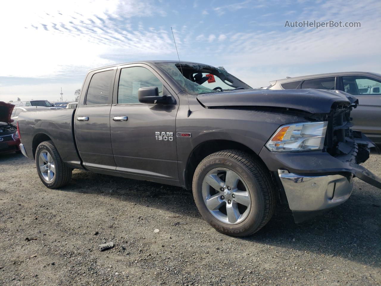 2015 Ram 1500 Slt Gray vin: 1C6RR6GM0FS581500