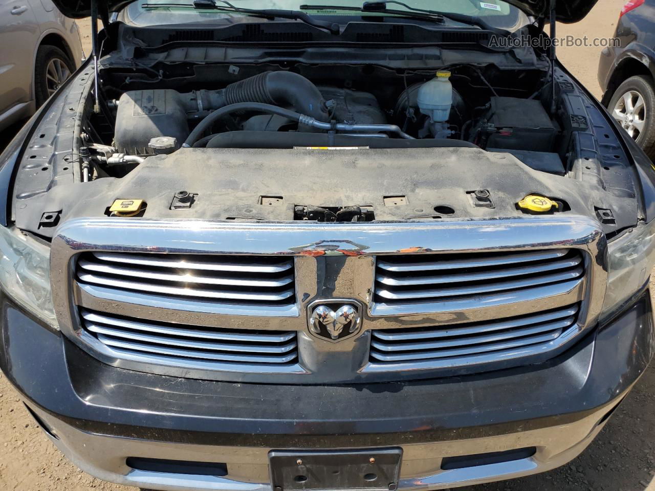 2014 Ram 1500 Slt Черный vin: 1C6RR6GT0ES170443