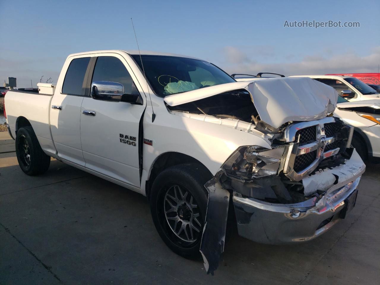 2014 Ram 1500 Slt White vin: 1C6RR6GT1ES286895