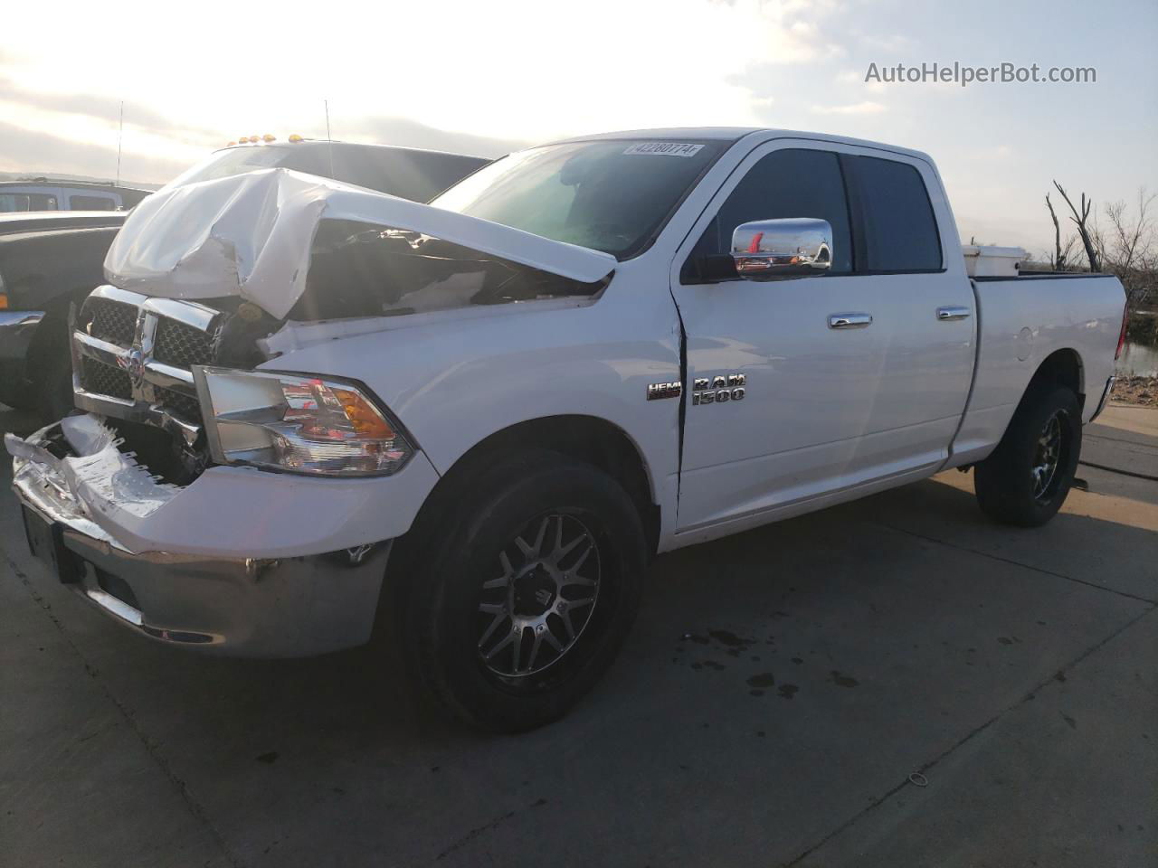 2014 Ram 1500 Slt White vin: 1C6RR6GT1ES286895