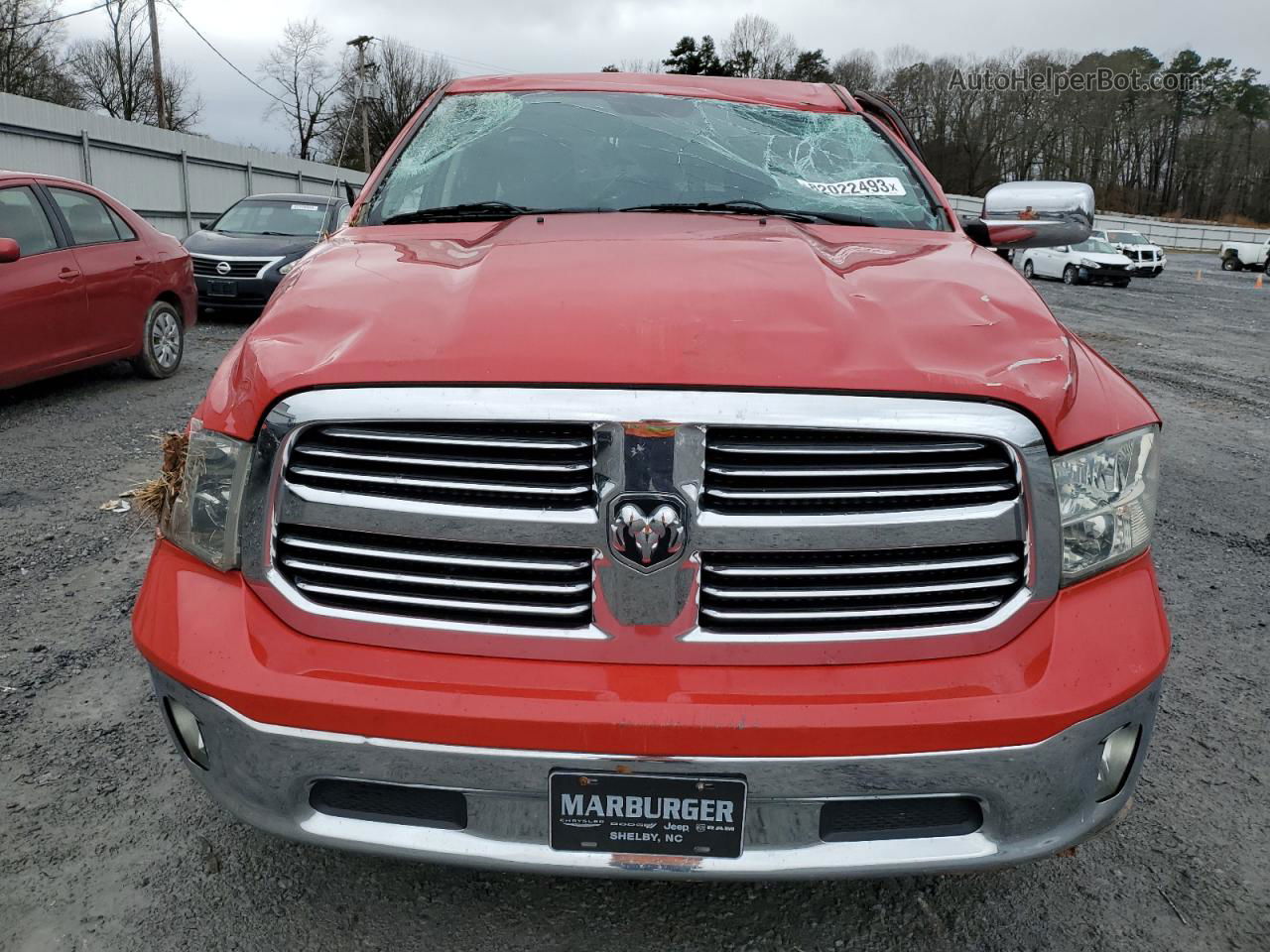 2014 Ram 1500 Slt Red vin: 1C6RR6GT2ES422421